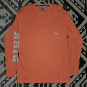 Victoria's Secret PINK Campus Long Sleeve Tee